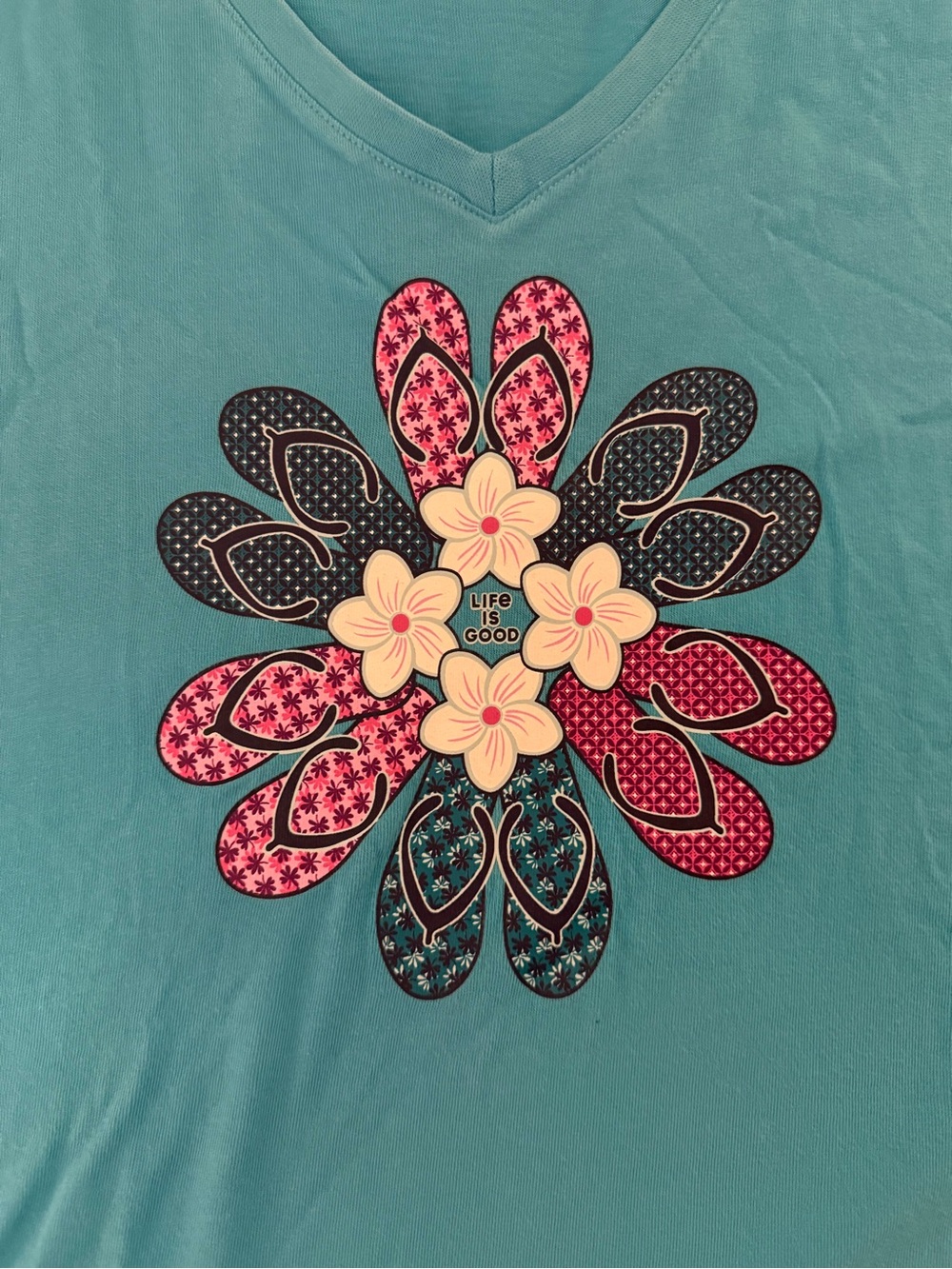 Life is Good Crusher-Lite Women's L Blue Shirts Set of 3 EUC Pickleball Graphic - Picture 7 of 9